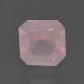 2.81 ct Pink Rose Quartz Gemstone, Rose Quartz Gem in Octagon / Scissor Cut Shape for Sale.