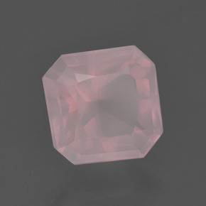 2.81 ct Pink Rose Quartz Stone, Natural Rose Quartz in Octagon / Scissor Cut Shape for Sale