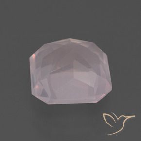 Rose Quartz Gemstone in 8.7 x 8.6 mm Size for Sale, Rose Quartz Stone in Light Rose Pink Color