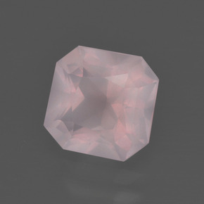 2.17 ct Pink Rose Quartz Stone, Natural Rose Quartz in Octagon / Scissor Cut Shape for Sale