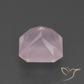 Rose Quartz Gemstone in 10 x 10 mm (calibrated) Size for Sale, Rose Quartz Stone in Light Pink Color