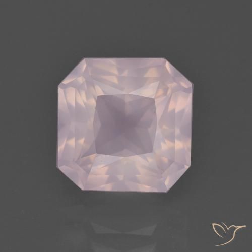 4.41ct Natural Light Rose Pink Rose Quartz, Octagon