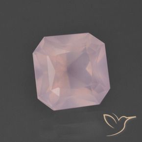 3.98 ct Pink Rose Quartz Stone, Natural Rose Quartz in Octagon / Scissor Cut Shape for Sale