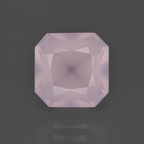 Bubblegum Pink Rosenquarz Edelstein - 4.1ct Oktagon Scheren Schliff (ID: 400804)
