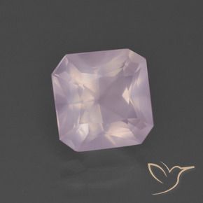 3.08 ct Pink Rose Quartz Stone, Natural Rose Quartz in Octagon / Scissor Cut Shape for Sale
