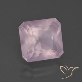 5.04 ct Pink Rose Quartz Stone, Natural Rose Quartz in Octagon / Scissor Cut Shape for Sale