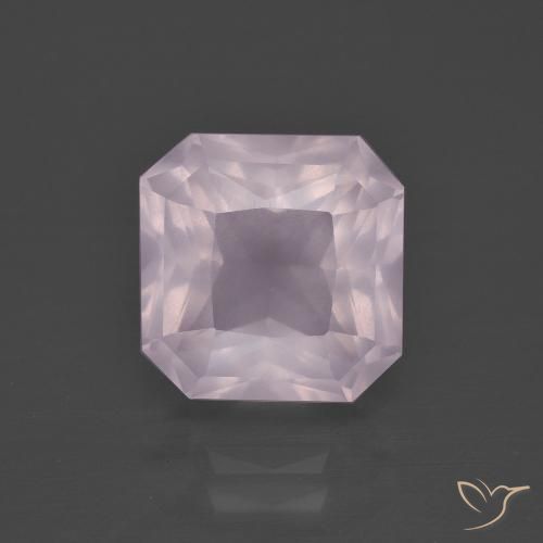 4.75ct Natural Light Pink Rose Quartz, Emerald Cut, Transparent
