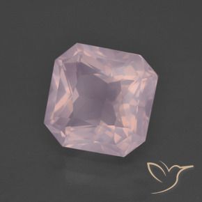 5.31 ct Pink Rose Quartz Stone, Natural Rose Quartz in Octagon / Scissor Cut Shape for Sale