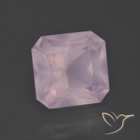 5.91 ct Pink Rose Quartz Stone, Natural Rose Quartz in Octagon / Scissor Cut Shape for Sale