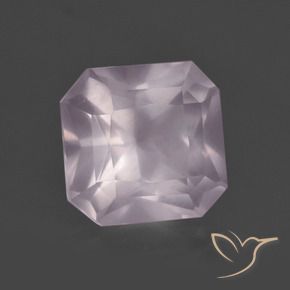 5.13 ct Pink Rose Quartz Stone, Natural Rose Quartz in Octagon / Scissor Cut Shape for Sale