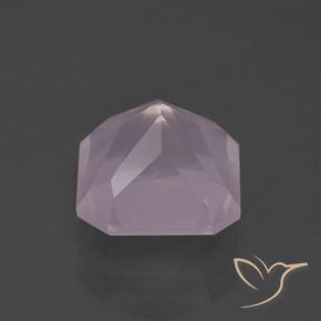 Rose Quartz Gemstone in 10.5 x 10.5 mm Size for Sale, Rose Quartz Stone in Light Cherry Pink Color