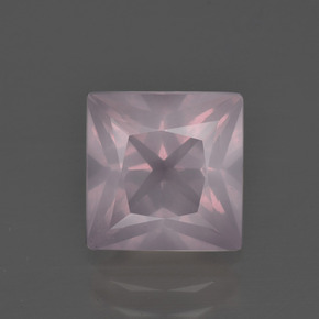 Light Pink Rose Quartz Gem - 3.2ct Princess-Cut (ID: 400862)