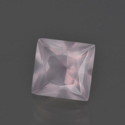 2.69 ct Pink Rose Quartz Stone, Natural Rose Quartz in Princess-Cut Shape for Sale