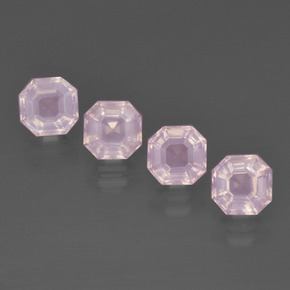5.5ct Asscher Cut Pink Rose Quartz for sale thumb image of 5.5ct Asscher Cut Pink Rose Quartz (ID: 400929)