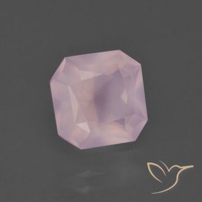 3.02 ct Pink Rose Quartz Stone, Natural Rose Quartz in Octagon / Scissor Cut Shape for Sale