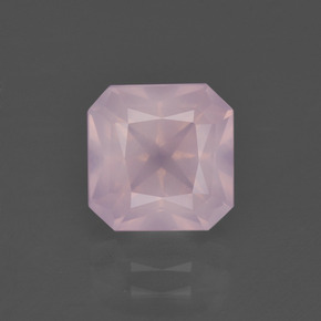 Bubblegum Pink Rosenquarz Edelstein - 2.9ct Oktagon Scheren Schliff (ID: 400965)