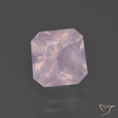 3.26 ct Pink Rose Quartz Stone, Natural Rose Quartz in Octagon / Scissor Cut Shape for Sale