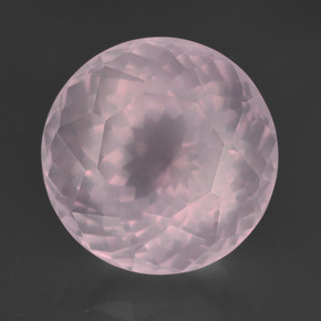 Light Pink Rose Quartz Gem - 13.3ct Round Petal Cut (ID: 414286)