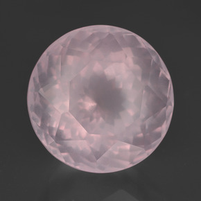 13.33 ct Pink Rose Quartz Stone, Natural Rose Quartz in Round Petal Cut Shape for Sale