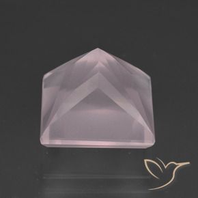 Rose Quartz Gemstone in 11 x 11 mm (calibrated) Size for Sale, Rose Quartz Stone in Light Rose Pink Color