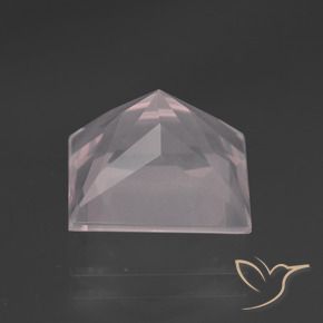 Rose Quartz Gemstone in 11 x 11 mm (calibrated) Size for Sale, Rose Quartz Stone in Light Rose Pink Color