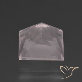 Rose Quartz Gemstone in 10 x 10 mm (calibrated) Size for Sale, Rose Quartz Stone in Very Light Pink Color