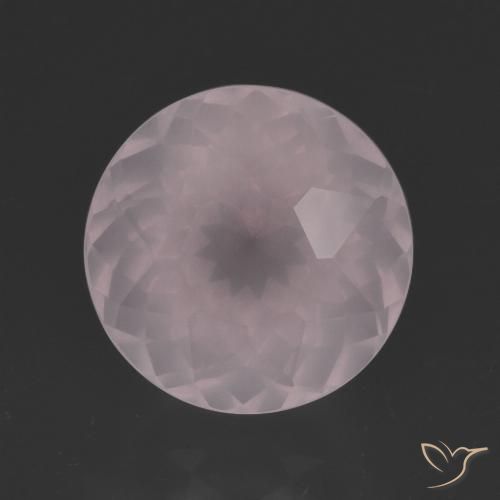 6.47 ct Round Petal Cut Rose Quartz, 11.3 mm From South Africa, Photo A