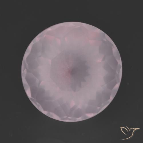 6,88 ct runder Rosenquarz aus Südafrika, Größe: 11,9mm, Reinheit: Transparent, Garantiert echter Edelstein, 1 Stück Rosenquarz in Hellrosa Farbe, Mohs-Härte von 7 Geeignet für den täglichen Gebrauch im Schmuck, Photo A