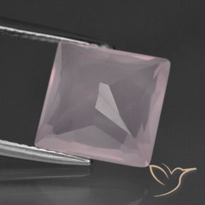 Rose Quartz Gemstone in 10.5 x 10.5 mm Size for Sale, Rose Quartz Stone in Light Pink Color