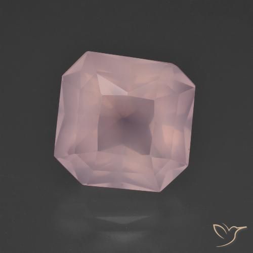 8.63 ct Octagon Cut Rose Quartz, 12.3 x 12.2 mm From South Africa, Photo A