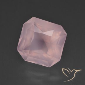8.63 ct Pink Rose Quartz Stone, Natural Rose Quartz in Octagon / Scissor Cut Shape for Sale