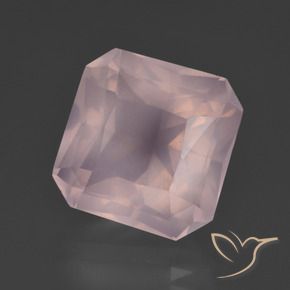 10.31 ct Pink Rose Quartz Stone, Natural Rose Quartz in Octagon / Scissor Cut Shape for Sale