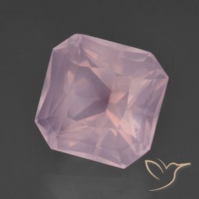 9.50 ct Pink Rose Quartz Stone, Natural Rose Quartz in Octagon / Scissor Cut Shape for Sale