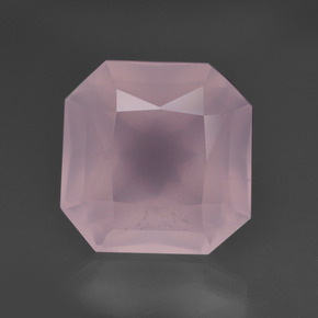 Bubblegum Pink Rose Quartz Gem - 9.6ct Octagon / Scissor Cut (ID: 414566)