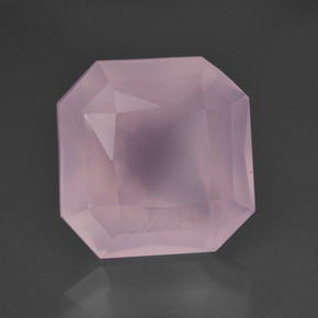 9.56 ct Pink Rose Quartz Stone, Natural Rose Quartz in Octagon / Scissor Cut Shape for Sale