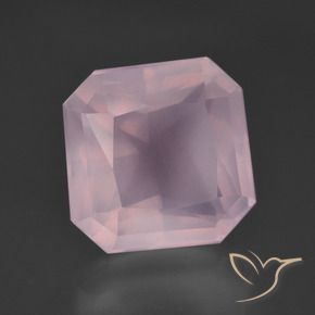 8.50 ct Pink Rose Quartz Stone, Natural Rose Quartz in Octagon / Scissor Cut Shape for Sale