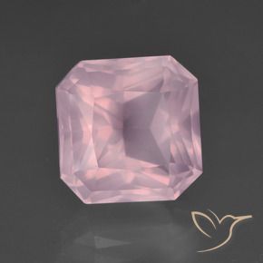 7.57 ct Pink Rose Quartz Stone, Natural Rose Quartz in Octagon / Scissor Cut Shape for Sale