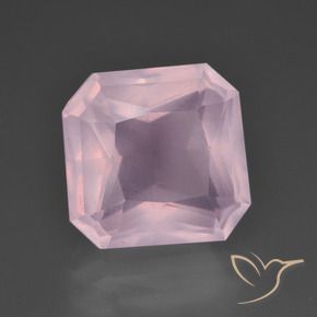 7.37 ct Pink Rose Quartz Stone, Natural Rose Quartz in Octagon / Scissor Cut Shape for Sale