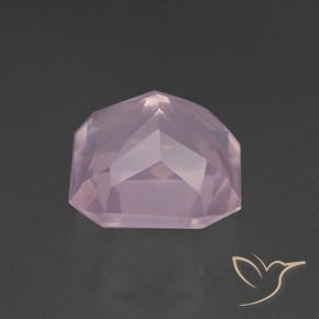 Rose Quartz Gemstone in 11.7 x 11.5 mm Size for Sale, Rose Quartz Stone in Light Pink Color