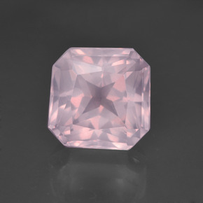 6.18 ct Pink Rose Quartz Gemstone, Rose Quartz Gem in Octagon / Scissor Cut Shape for Sale.