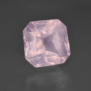 6.18 ct Pink Rose Quartz Stone, Natural Rose Quartz in Octagon / Scissor Cut Shape for Sale