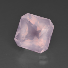 6.04 ct Pink Rose Quartz Stone, Natural Rose Quartz in Octagon / Scissor Cut Shape for Sale