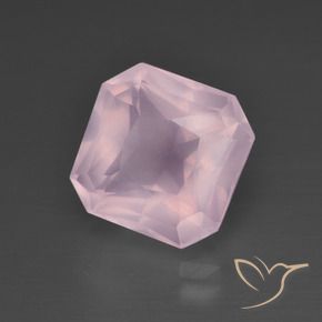 5.75 ct Pink Rose Quartz Stone, Natural Rose Quartz in Octagon / Scissor Cut Shape for Sale