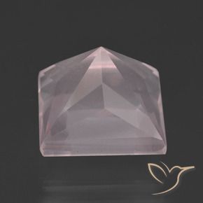 Rose Quartz Gemstone in 11.5 x 11.5 mm Size for Sale, Rose Quartz Stone in Light Pink Color