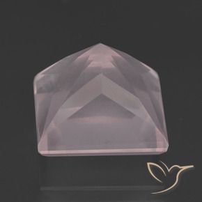 Rose Quartz Gemstone in 12 x 12 mm (calibrated) Size for Sale, Rose Quartz Stone in Light Pink Color