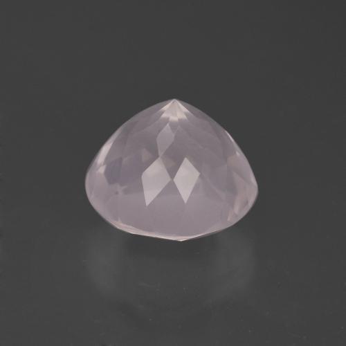 Rose Quartz Gemstone in 10.6 mm Size for Sale, Rose Quartz Stone in Very Light Rose Pink Color