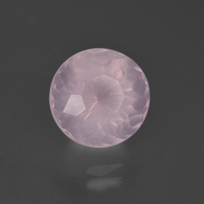 4.69 ct Pink Rose Quartz Stone, Natural Rose Quartz in Round Petal Cut Shape for Sale
