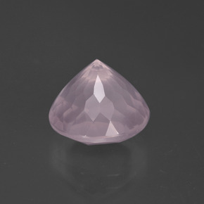Rose Quartz Gemstone in 10.4 mm Size for Sale, Rose Quartz Stone in Bubblegum Pink Color