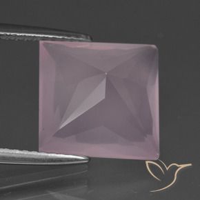 Rose Quartz Gemstone in 11 x 11 mm (calibrated) Size for Sale, Rose Quartz Stone in Medium Rose Pink Color
