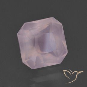 5.93 ct Pink Rose Quartz Stone, Natural Rose Quartz in Octagon / Scissor Cut Shape for Sale